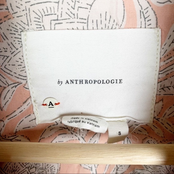 ANTHROPOLOGIE Lida Utility Jacket Pink Camo Oversized Cargo Boho Chic US S - Picture 9 of 13